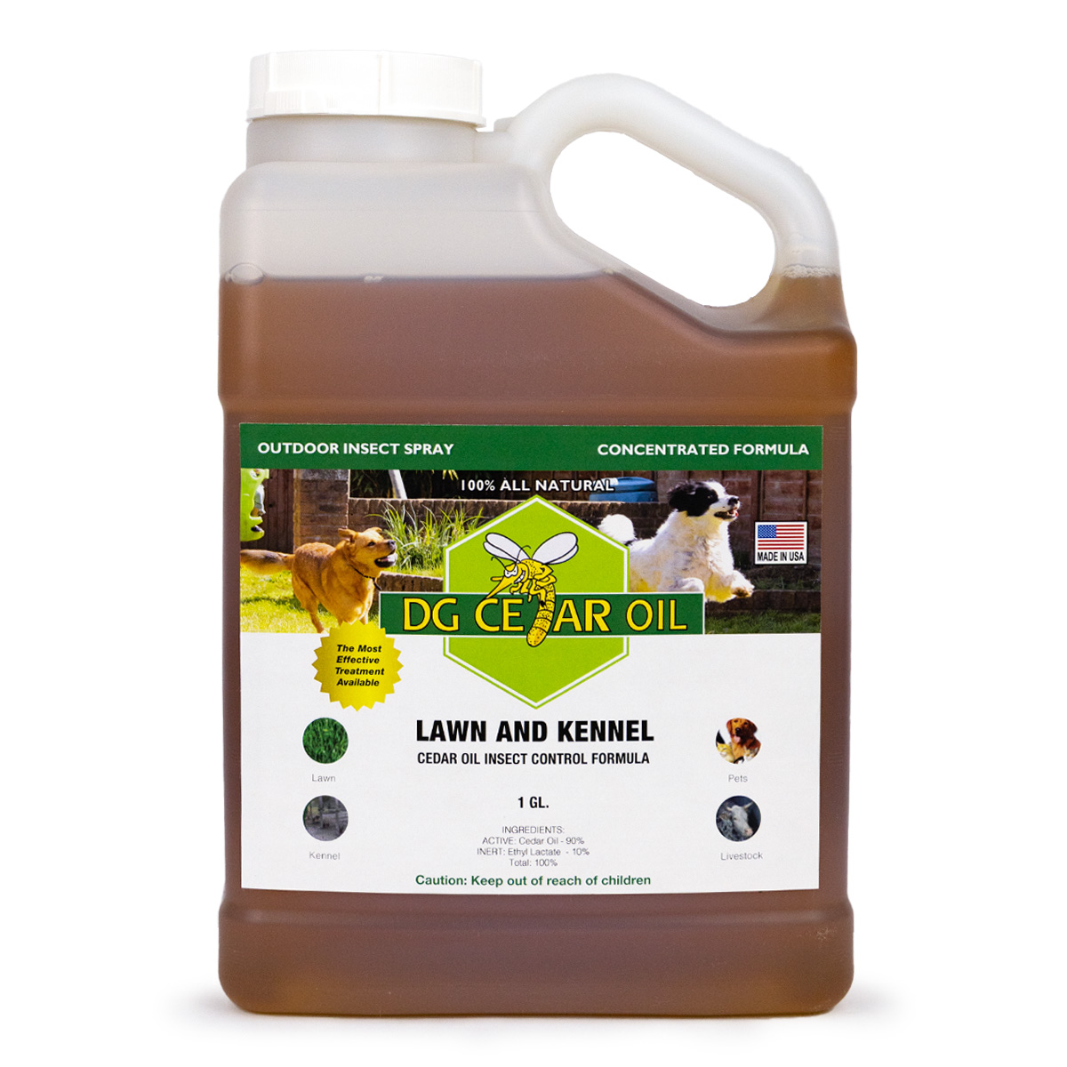 Cedar oil insect repellent spray concentrate for outdoors One gallon
