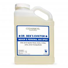 Chemical Free Insect Control Spray, All Natural Cedar Oil Indoor Formula, Dr. Ben's Evictor, Gallon