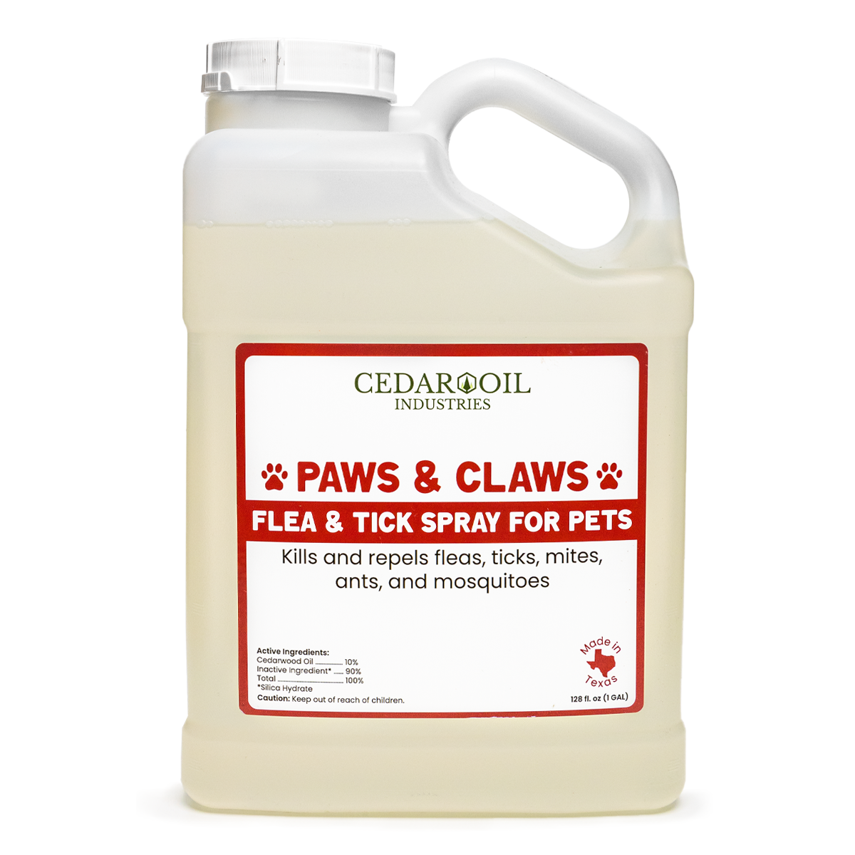 Cedar oil flea, tick and mite spray for dogs and cats gallon
