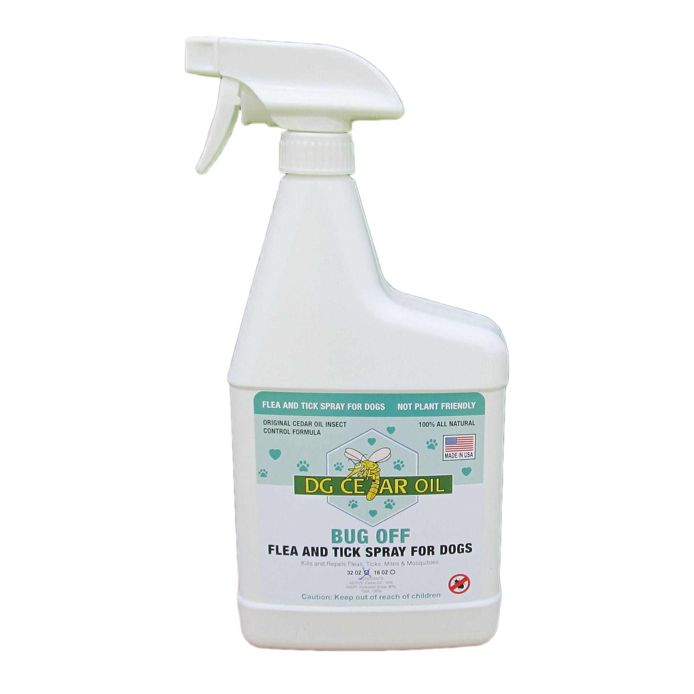 Flea and Tick Repellent Cedar Oil Spray for Dogs - 32 Ounce: DG Cedar Oil